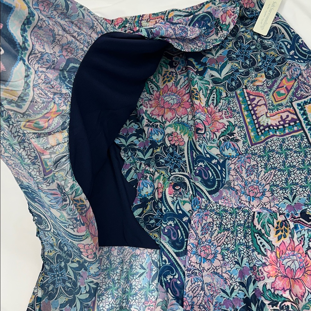 NWT Soft Surroundings Boho Patchwork Maxi Skirt F… - image 5